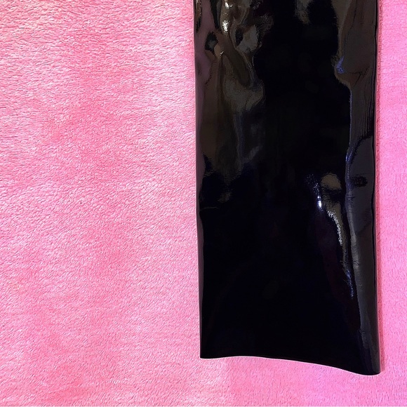 Commando Black Leather Patent Stretch Legging Shiny Highwaist Snatched Small - Picture 5 of 11